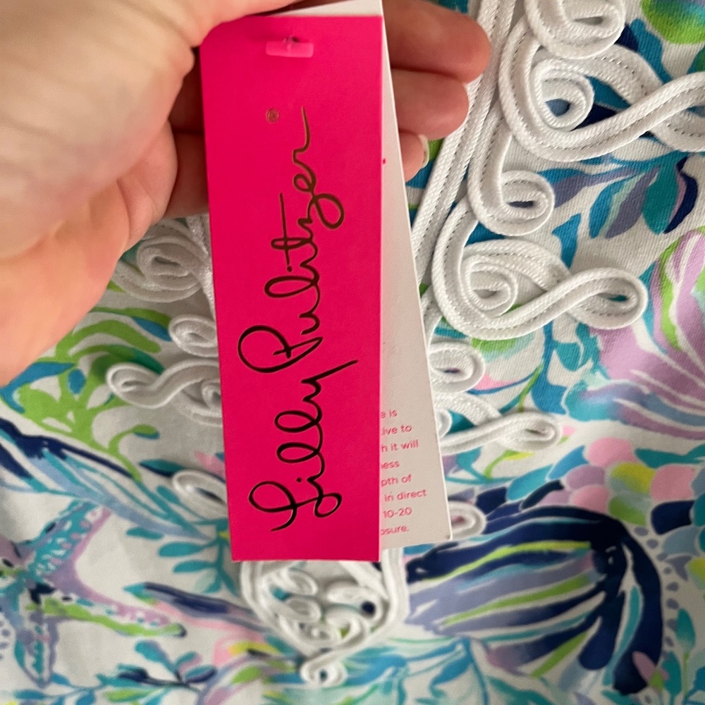 Lilly Pulitzer Harper Shift Dress in Shell Beach Print and 2 GWP! - Picture 5 of 15